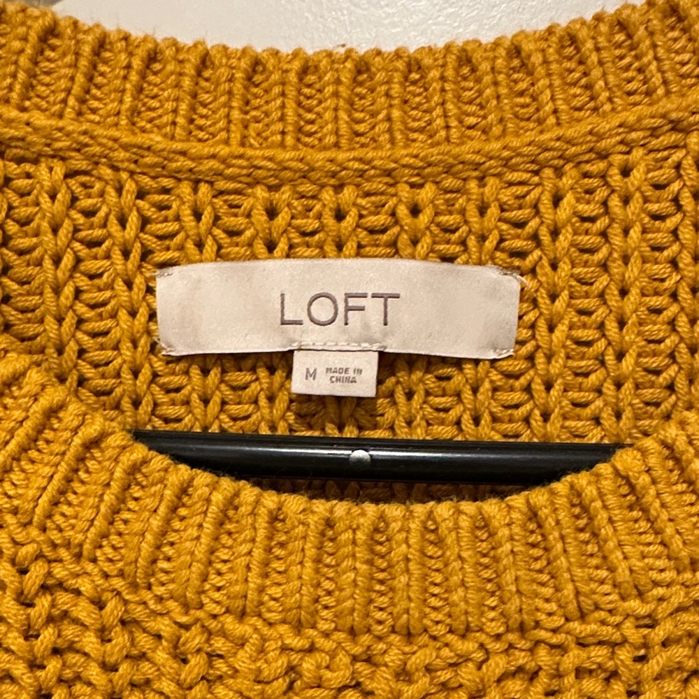 LOFT Golden Knit Pullover - Picture 2 of 5